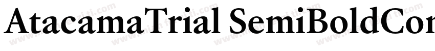 AtacamaTrial SemiBoldContrastotf字体转换
